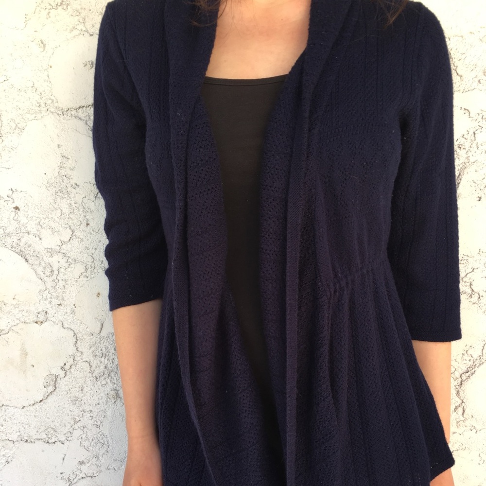 Notations Knit Navy Cardigan